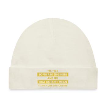 Software-Ingenieur - Baby Premium Organic Mütze - Naturweiß - Vorne