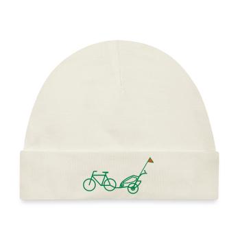 Bike Trailer - Baby Premium Organic Mütze - Naturweiß - Vorne