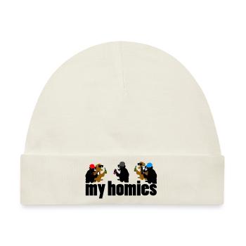 my homies - Baby Premium Organic Mütze - Naturweiß - Vorne