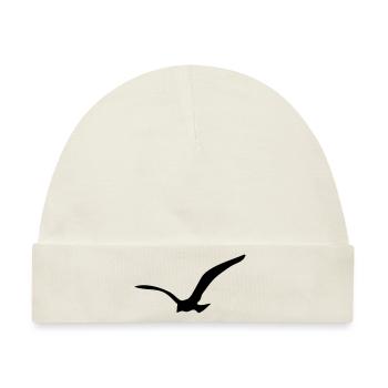 Möwe Seagull California Surf - Baby Premium Organic Mütze - Naturweiß - Vorne