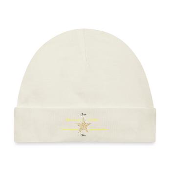Tanzender Stern - Baby Premium Organic Mütze - Naturweiß - Vorne