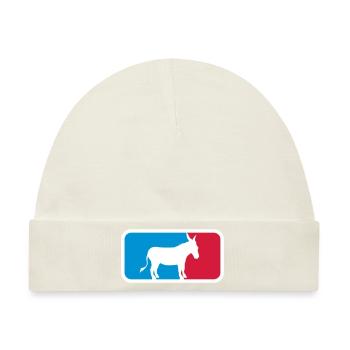 sport logo cool esel pferd pony klein packesel lan - Baby Premium Organic Mütze - Naturweiß - Vorne