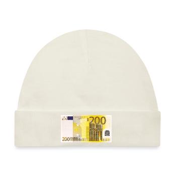 200 Euro Banknote - Baby Premium Organic Mütze - Naturweiß - Vorne