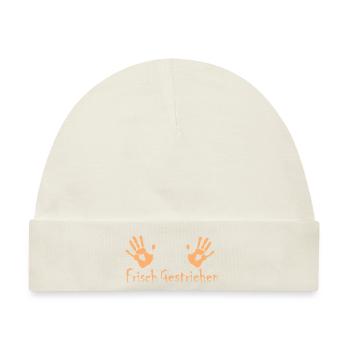 Frisch Gestrichen | Tapezieren | Streichen - Baby Premium Organic Mütze - Naturweiß - Vorne