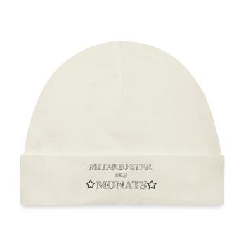 Mitarbeiter des *Monats* - Baby Premium Organic Mütze - Naturweiß - Vorne