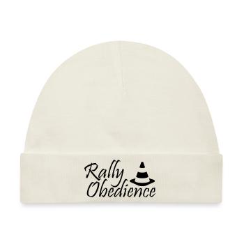 Rally Obedience - Baby Premium Organic Mütze - Naturweiß - Vorne