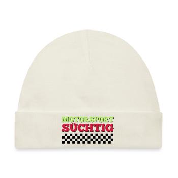 Motorsport Süchtig - Baby Premium Organic Mütze - Naturweiß - Vorne