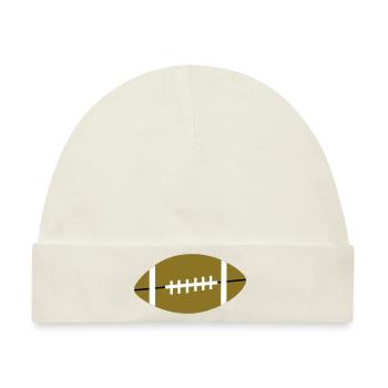 football - Baby Premium Organic Mütze - Naturweiß - Vorne