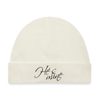Hes mine - Baby Premium Organic Mütze - Naturweiß - Vorne