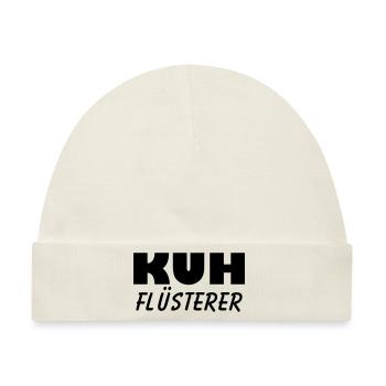 kuh flüsterer - Baby Premium Organic Mütze - Naturweiß - Vorne