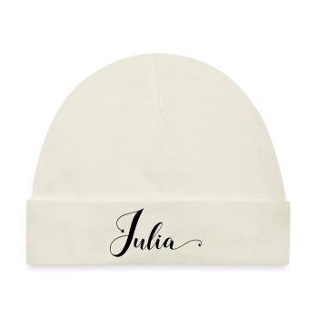 julia - Baby Premium Organic Mütze - Naturweiß - Vorne