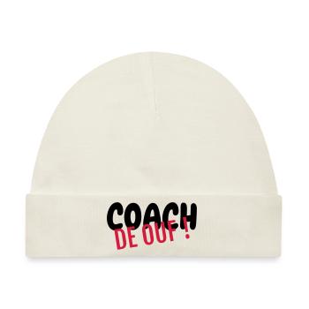 Coach / Coaching / Trainer / Sport - Baby Premium Organic Mütze - Naturweiß - Vorne