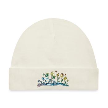 Bunte blumen - Baby Premium Organic Mütze - Naturweiß - Vorne