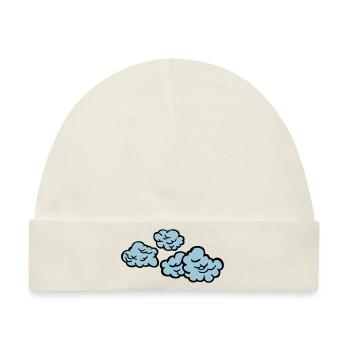 Wolken - Baby Premium Organic Mütze - Naturweiß - Vorne