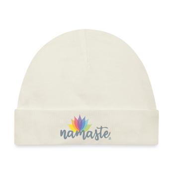 NAMASTE - Baby Premium Organic Mütze - Naturweiß - Vorne