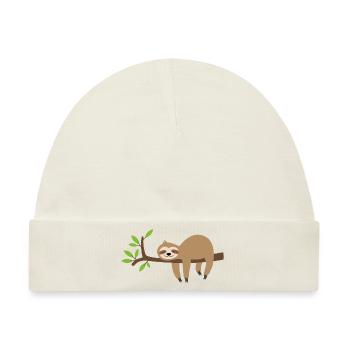lazy sloth - Baby Premium Organic Mütze - Naturweiß - Vorne
