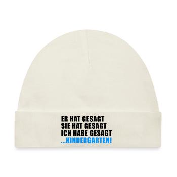 LÄSTERN TRATSCH RUMOR GESCHENK HUMOR GERÜCHT DRAMA - Baby Premium Organic Mütze - Naturweiß - Vorne