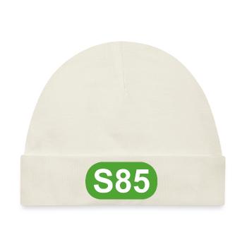 S-Bahn Berlin S85 - Baby Premium Organic Mütze - Naturweiß - Vorne