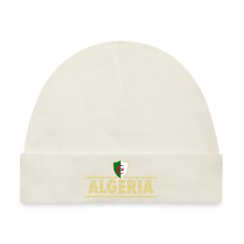 Algerien Algeria Flagge Fahne Wappen - Baby Premium Organic Mütze - Naturweiß - Vorne