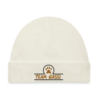 team gassi 02 - Baby Premium Organic Mütze - Naturweiß - Vorne