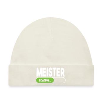 Meister Schule Ladebalken Loading Abschluss Anfang - Baby Premium Organic Mütze - Naturweiß - Vorne