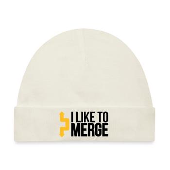 merge_hero4_2f - Baby Premium Organic Mütze - Naturweiß - Vorne