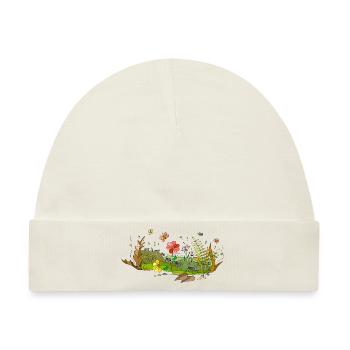 Wiese - Baby Premium Organic Mütze - Naturweiß - Vorne