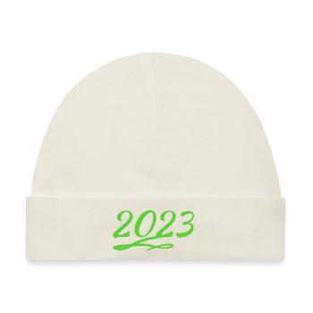 2023 - Baby Premium Organic Mütze - Naturweiß - Vorne