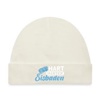 Eisbader Eisschwimmen Eisbaden - Baby Premium Organic Mütze - Naturweiß - Vorne