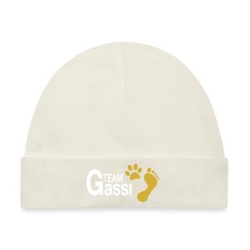 Team Gassi - Ich und mein Hund - Baby Premium Organic Mütze - Naturweiß - Vorne