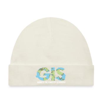 GIS Harness The Power Of Geography - Baby Premium Organic Mütze - Naturweiß - Vorne