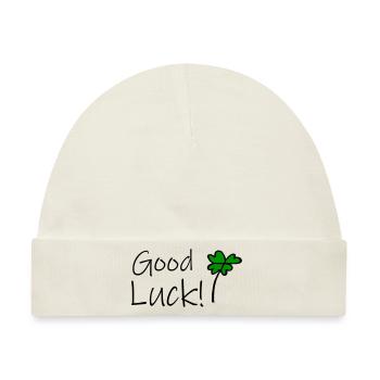 Good Luck - Baby Premium Organic Mütze - Naturweiß - Vorne