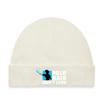 Polo Haar Schwimmer Geschenk - Baby Premium Organic Mütze - Naturweiß - Vorne