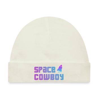 Space Cowboy - Baby Premium Organic Mütze - Naturweiß - Vorne
