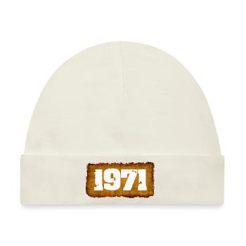 1971 - Baby Premium Organic Mütze - Naturweiß - Vorne
