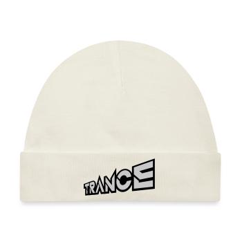 Club Trance Techno Schriftzug - Baby Premium Organic Mütze - Naturweiß - Vorne
