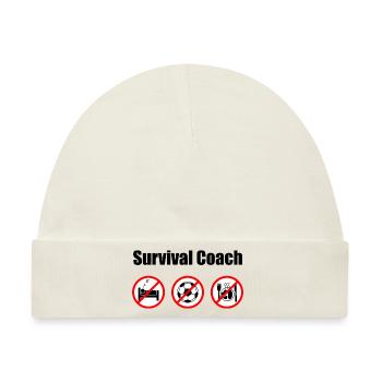 Survival Coach - Baby Premium Organic Mütze - Naturweiß - Vorne