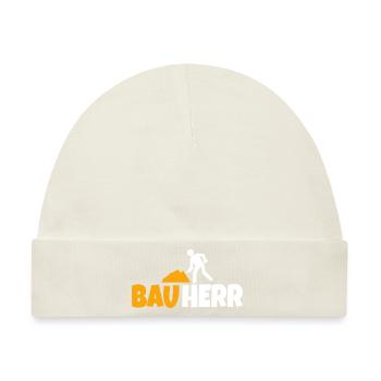 Bauherr Hausbau Eigenheim Richtfest 2022 - Baby Premium Organic Mütze - Naturweiß - Vorne