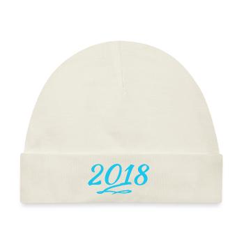 2018 - Baby Premium Organic Mütze - Naturweiß - Vorne