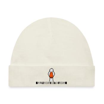 goose on the loose - Baby Premium Organic Mütze - Naturweiß - Vorne