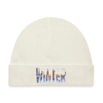 Winter - Baby Premium Organic Mütze - Naturweiß - Vorne