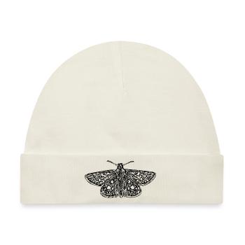 Eleganter Vintage Falter - Baby Premium Organic Mütze - Naturweiß - Vorne