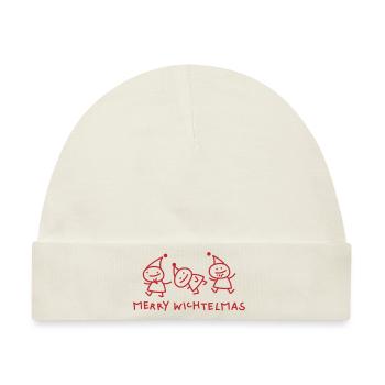 Wichtel Weihnachten - Baby Premium Organic Mütze - Naturweiß - Vorne