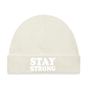 Stay strong - Baby Premium Organic Mütze - Naturweiß - Vorne