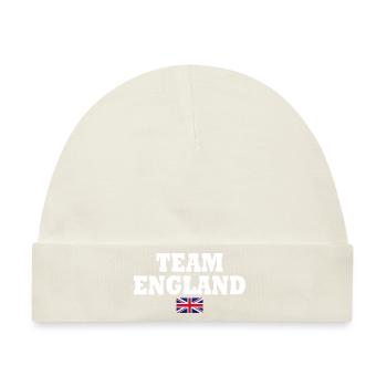 Team england - Baby Premium Organic Mütze - Naturweiß - Vorne