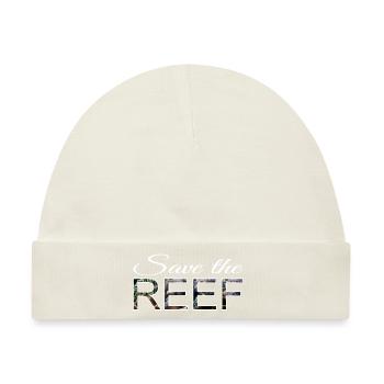 Save the reef - Baby Premium Organic Mütze - Naturweiß - Vorne