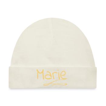 Marie - Baby Premium Organic Mütze - Naturweiß - Vorne