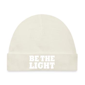 Be the light - Baby Premium Organic Mütze - Naturweiß - Vorne