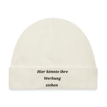 Hier könnte ihre Werbung stehen - Baby Premium Organic Mütze - Naturweiß - Vorne