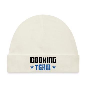 Cooking Team - Baby Premium Organic Mütze - Naturweiß - Vorne